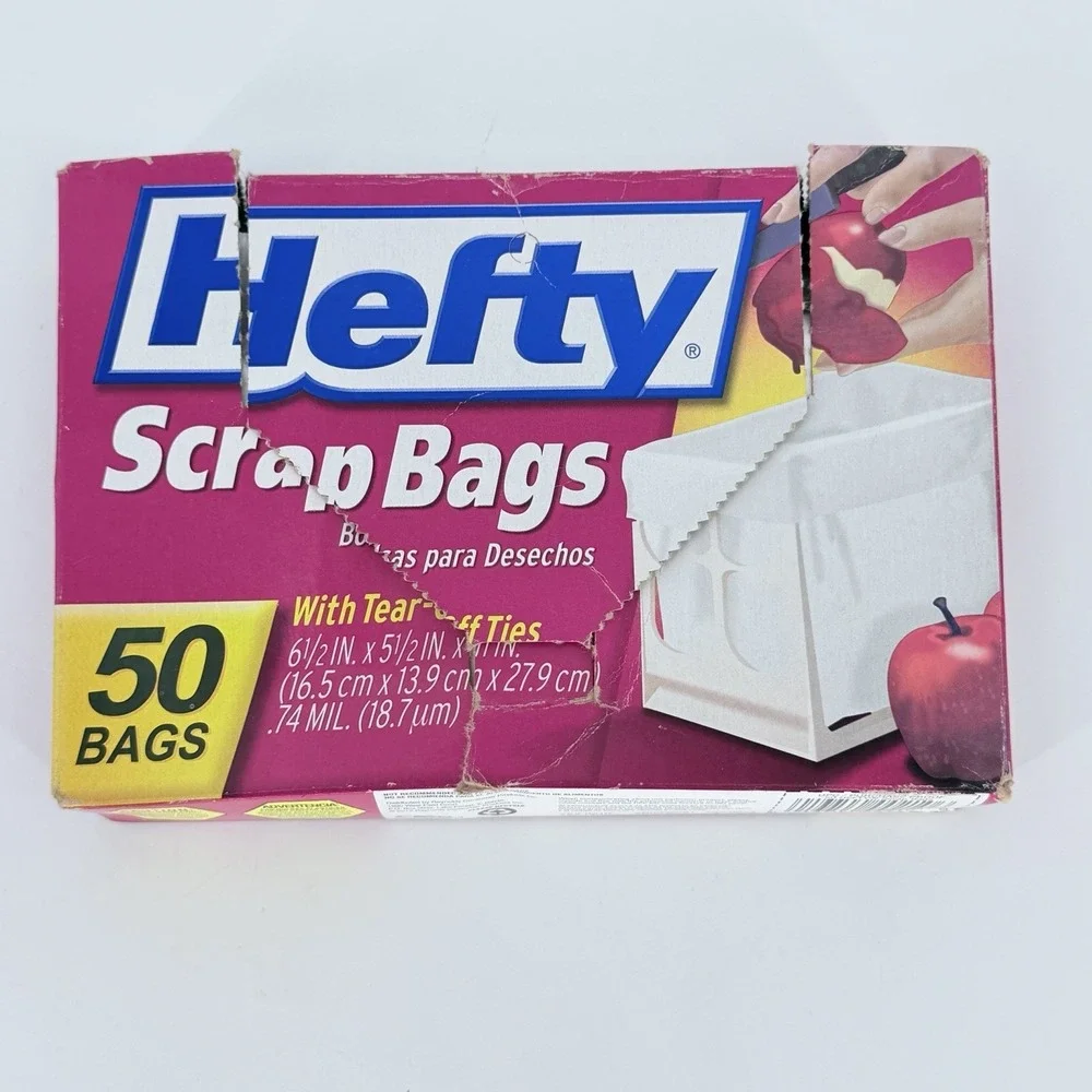 Hefty Scrap Bags Kitchen Trash Bags Lot 2 Boxes 78 Bags‎ READ
